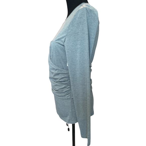 * New ~ VERO MODA ~ Nelly Ruched Knit Top Size L VISCOSE FALL - Picture 3 of 5